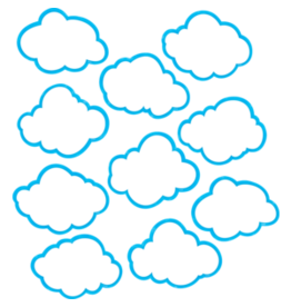 CUT-OUTS: CLOUDS 6" 30 PACK