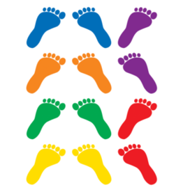 CUT-OUTS: FOOTPRINTS 2.5" 36 PACK