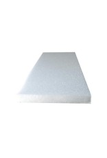 STYROFOAM BOARD: 12"X5"X1.25" - WHITE