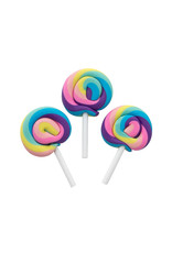 LOLLIPOP SHAPED ERASERS 24 PACK