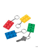 BRICK LEGO COLORFUL KEYCHAINS PKG/12