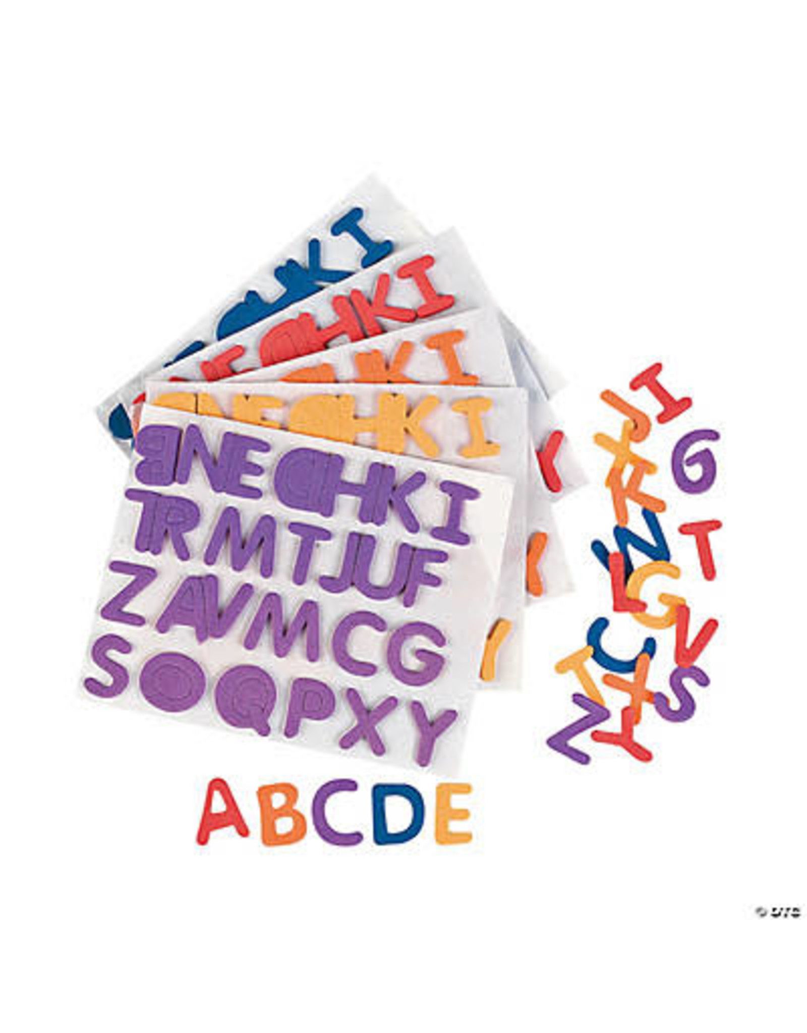 ADHESIVE FOAM LETTERS  1/2" 40 SHEETS