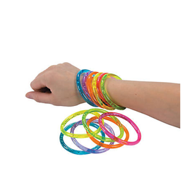 BRACELET WATER GLITTER 12PCS