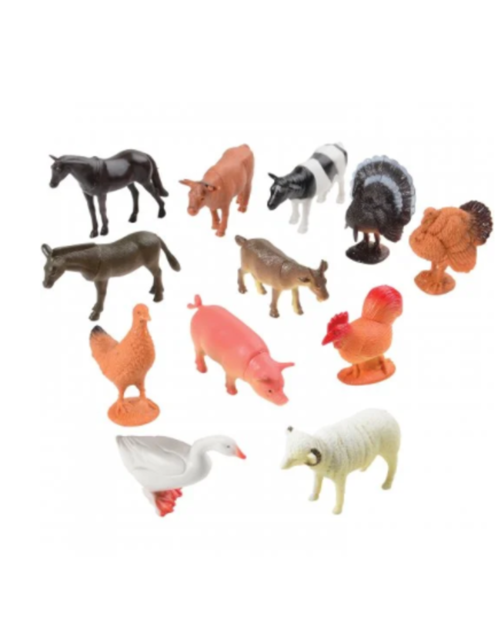 FARM ANIMALS 3" Long 12 PACK