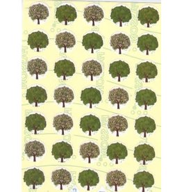 STICKERS: TREES 35 PER PAGE - 8 SHEETS