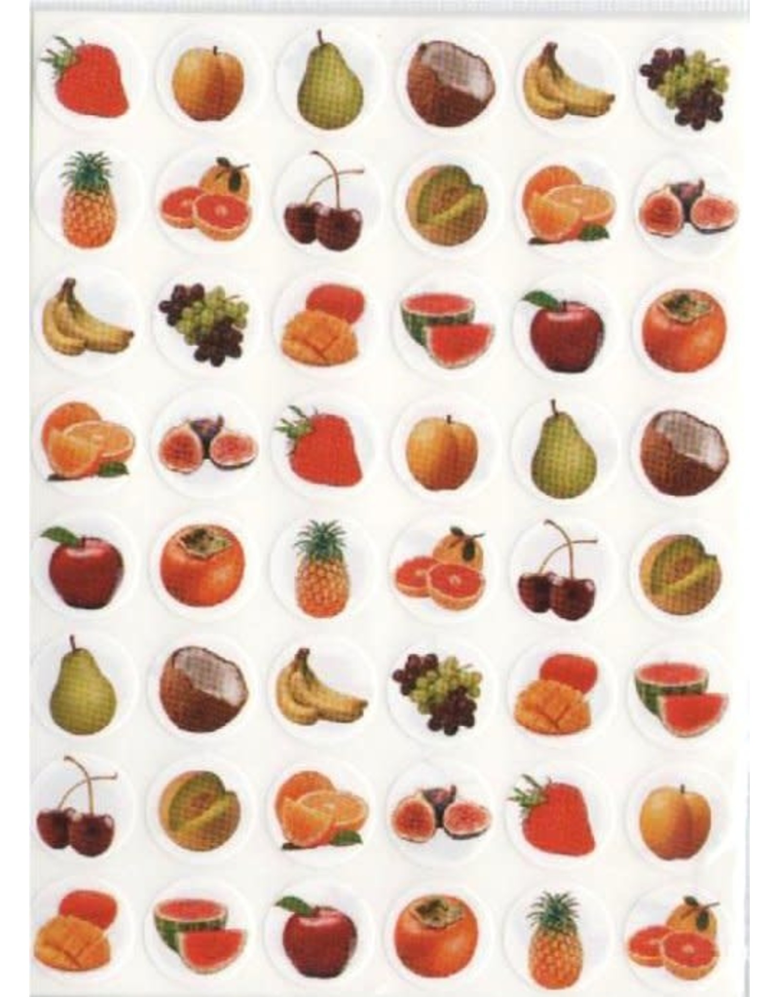 STICKERS: FRUIT ASSORTMENT 10 SHEETS