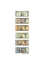 incento magic STICKERS; MONEY  BILLS - 6 SHEETS
