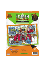 incento magic TRIANGLE STICKER PUZZLE: CHANUKAH 11.5"X17"