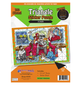incento magic TRIANGLE STICKER PUZZLE: CHANUKAH 11.5"X17"