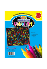 incento magic CHANUKAH VELVET ART:  DREIDEL 6.5"X8"