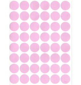 COLOR CODING STICKER: ¾", ROUND PINK - 32 SHEETS