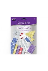 GLITTER FOAM CHANUKAH STICKERS: ASSORTED SHAPES
