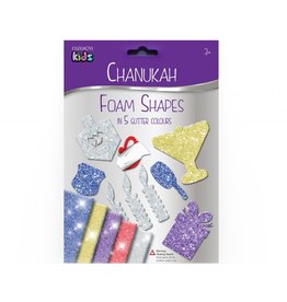 GLITTER FOAM CHANUKAH STICKERS: ASSORTED SHAPES
