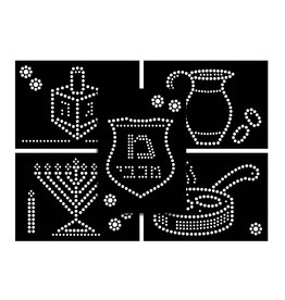 CHANUKAH DOTTY STICKER ART