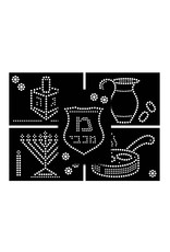 CHANUKAH DOTTY STICKER ART