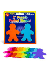 CUT-OUTS: PEOPLE CARD STOCK 2"  100 PACK