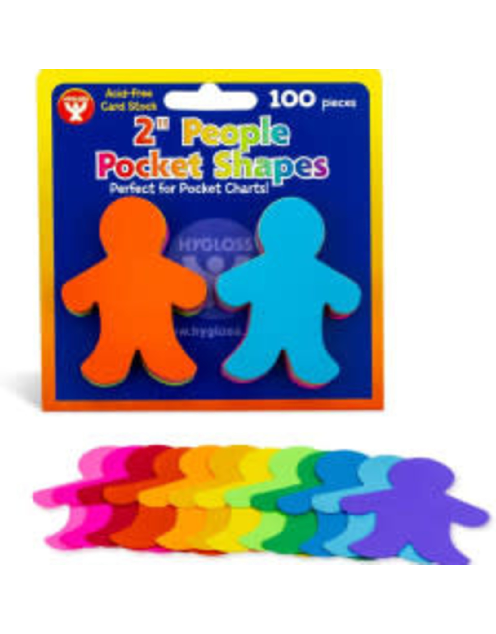 CUT-OUTS: PEOPLE CARD STOCK 2"  100 PACK