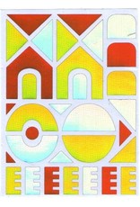 STICKERS: METALLIC  YERUSHALAYIM 10 - SHEETS
