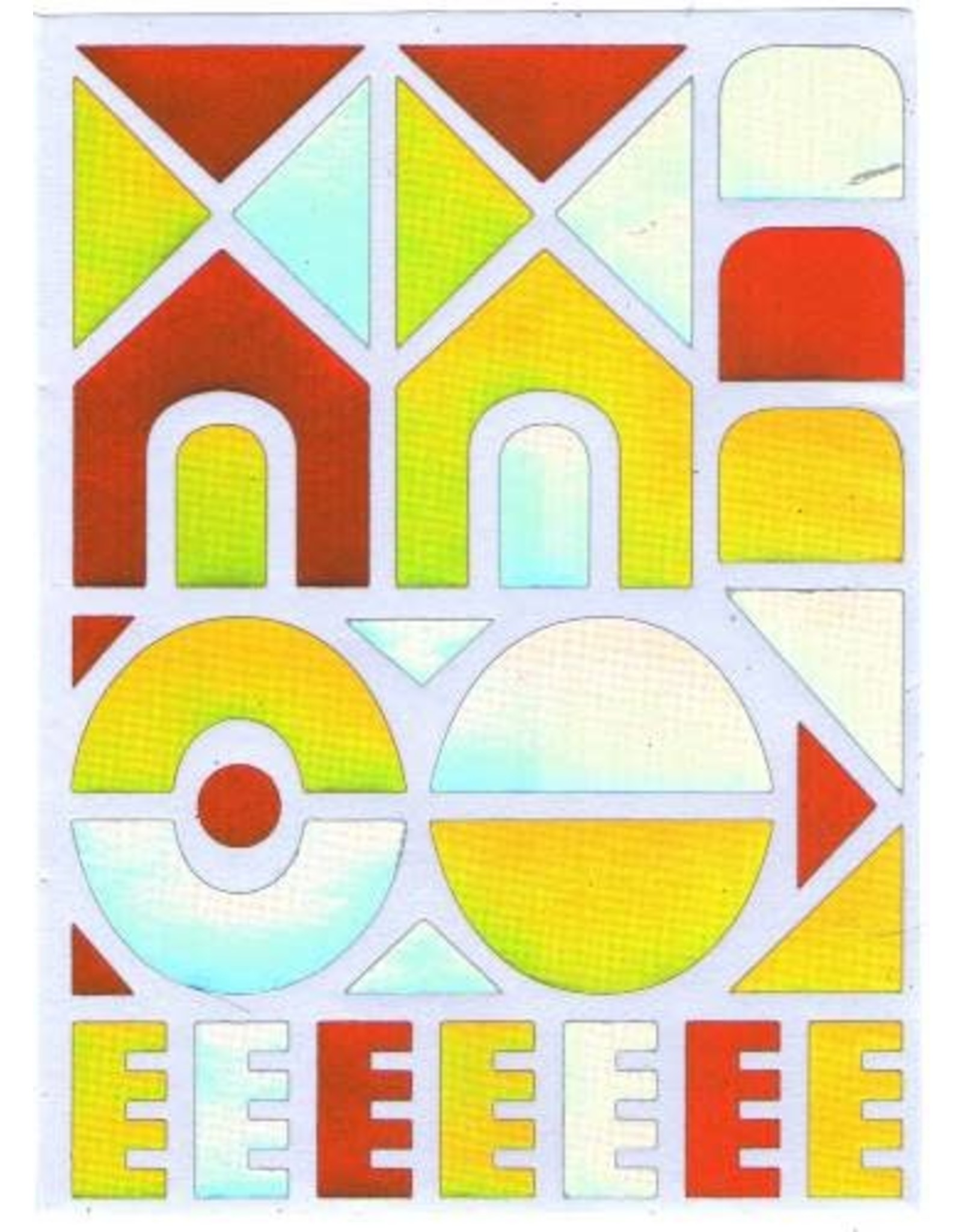 STICKERS: METALLIC  YERUSHALAYIM 10 - SHEETS