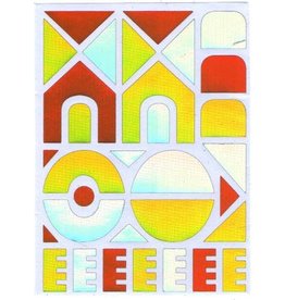 STICKERS: METALLIC  YERUSHALAYIM 10 - SHEETS