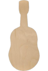 WOOD GUITAR 14"X6"