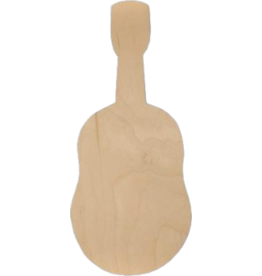 WOOD GUITAR 14"X6"