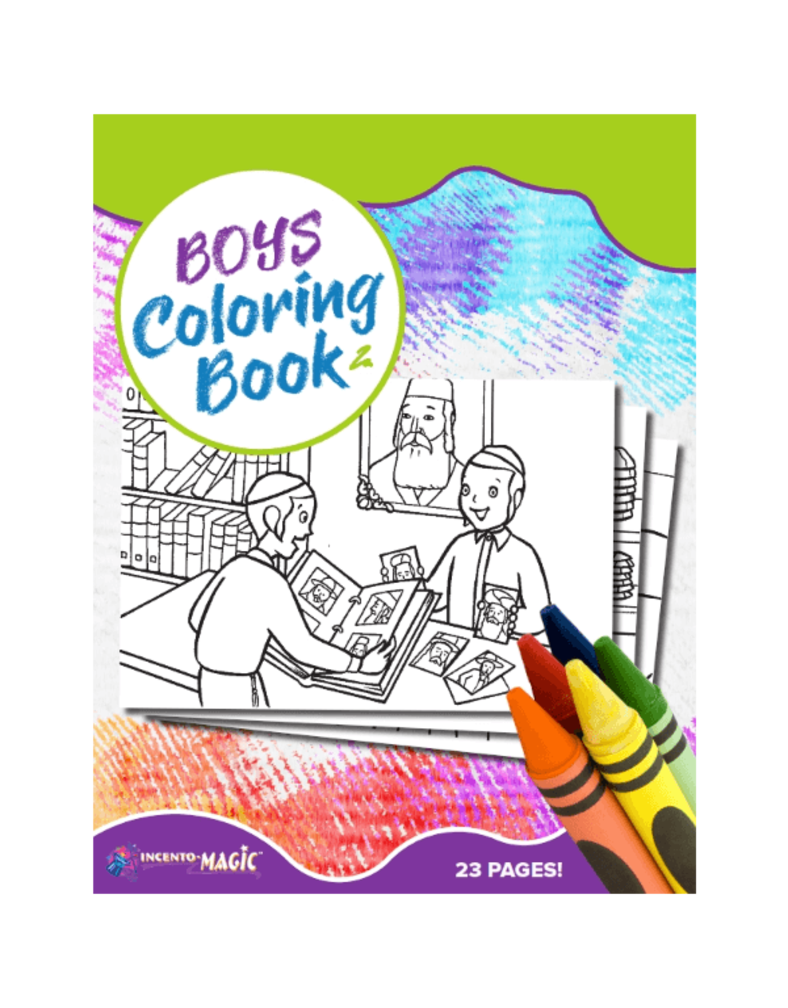 incento magic BOYS COLORING BOOK - 23 PAGES