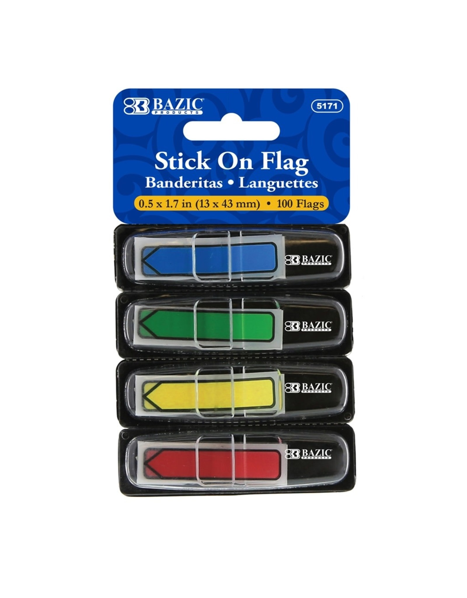 PRINTED ARROW FLAGS WITH DISPENSER - 100 PACK