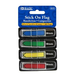 PRINTED ARROW FLAGS WITH DISPENSER - 100 PACK