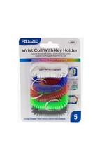 WRIST COIL WITH KEY HOLDER - 5 PACK
