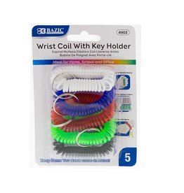 WRIST COIL WITH KEY HOLDER - 5 PACK
