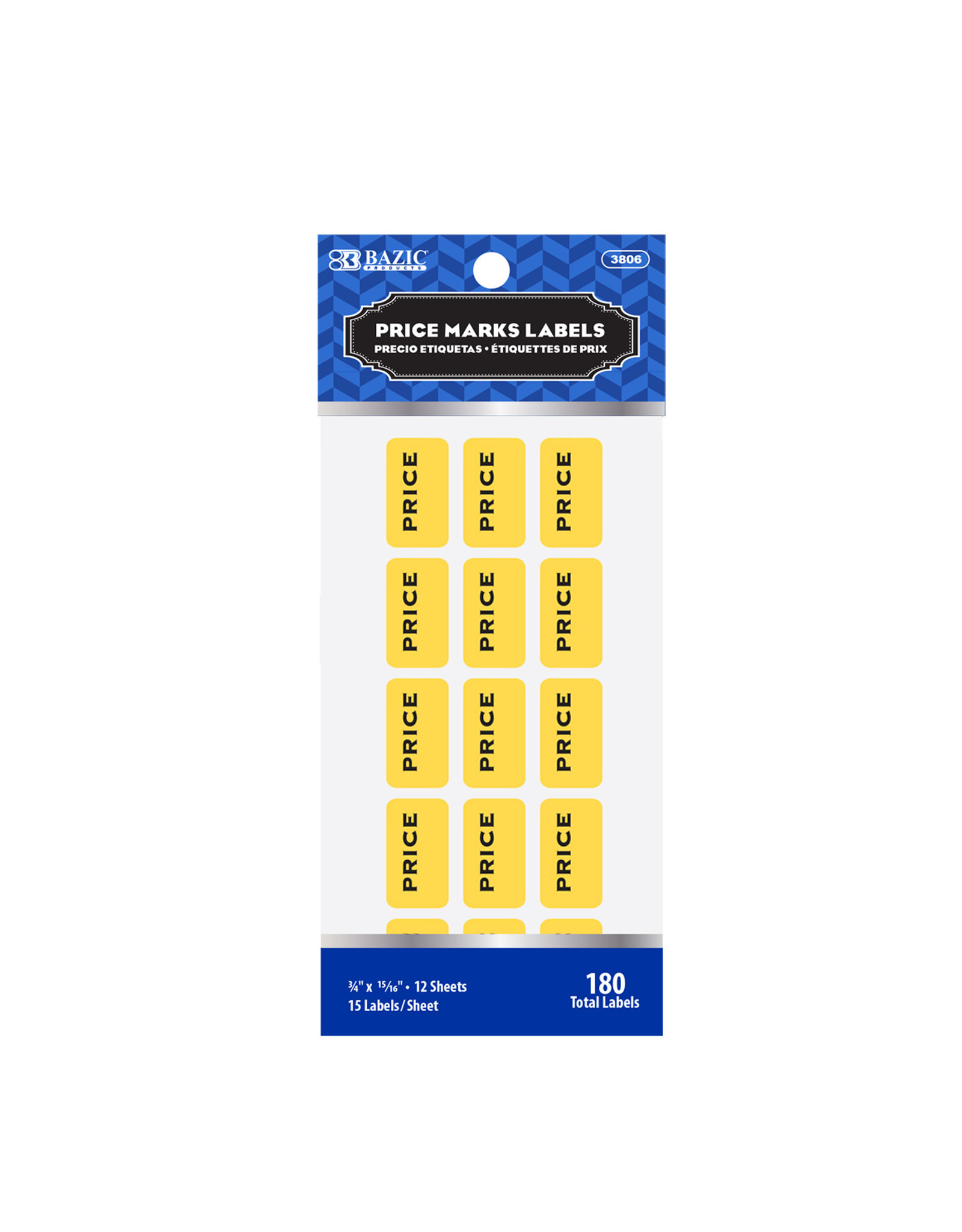 YELLOW PRICE MARK STICKER