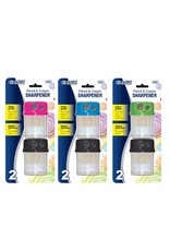 SHARPENER - DUAL BLADES WITH CANISTER - 2 PACK