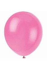 Unique BALLOONS: 12" BUBBLEGUM PINK-10 PACK