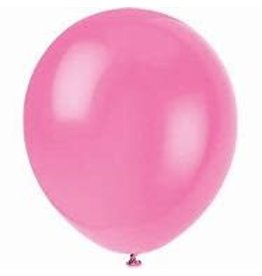 Unique BALLOONS: 12" BUBBLEGUM PINK-10 PACK