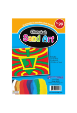 CHANUKAH SAND ART: DREIDLE 5.75"x8.25" WITH 3 COLORS OF SAND
