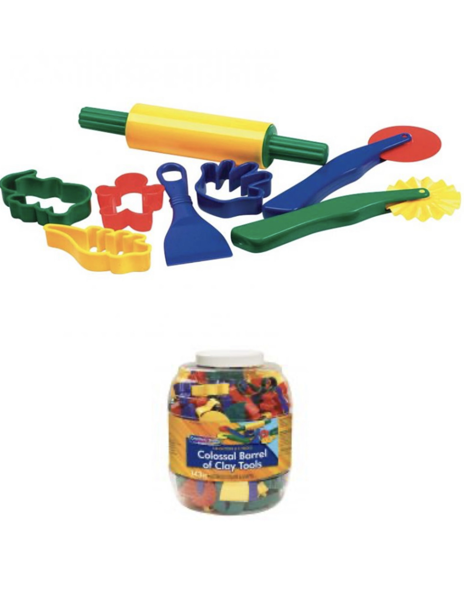 COLOSSAL BARREL OF CLAY TOOLS 143PC
