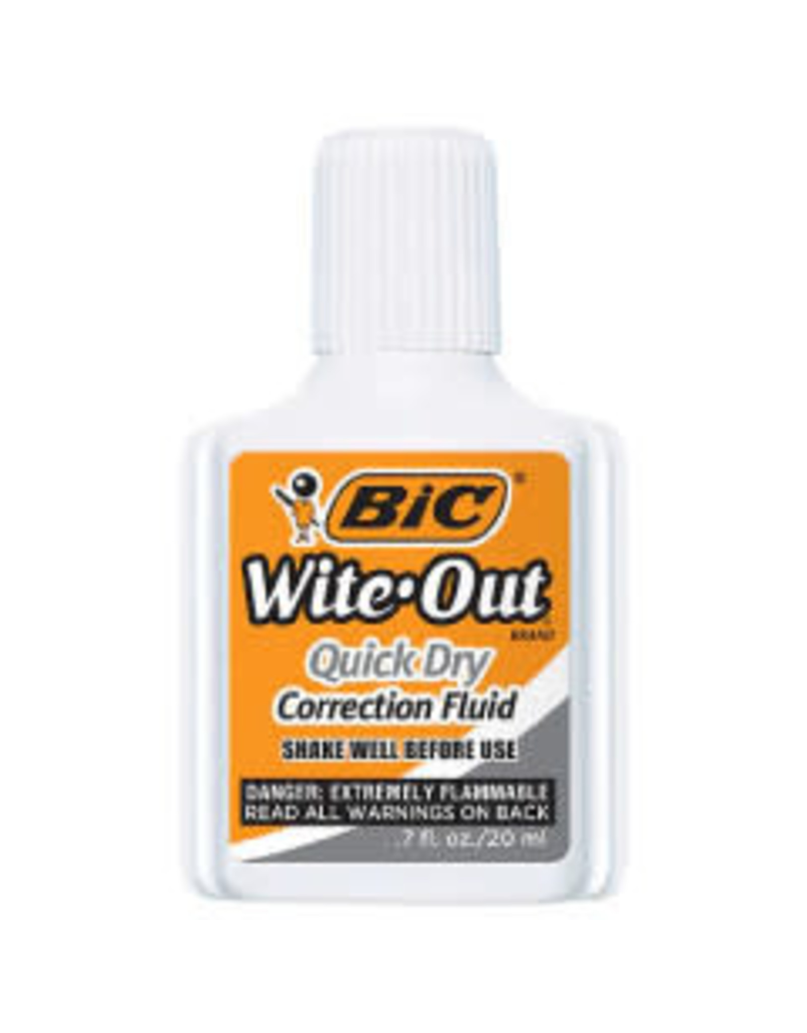 BIC- WITE OUT - CORRECTION FLUID -  WITH BRUSH