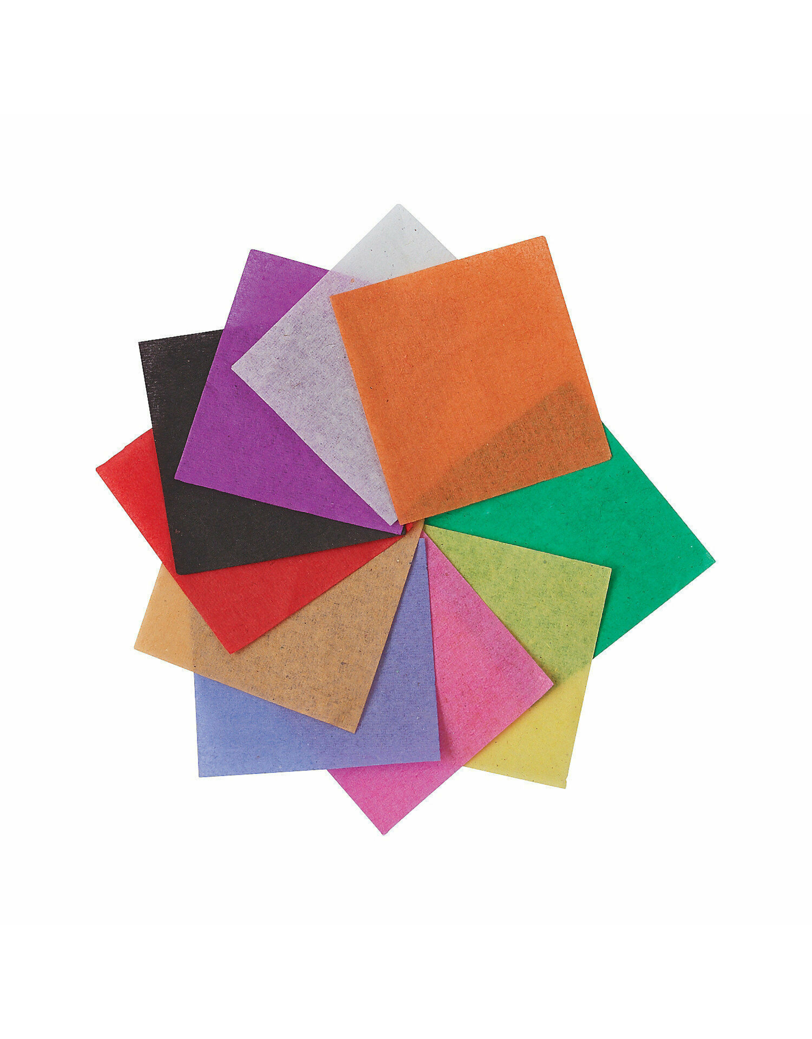 TISSUE PAPER SQUARES ASSORTED COLORS 1.5"  Appox. 5000 Pack