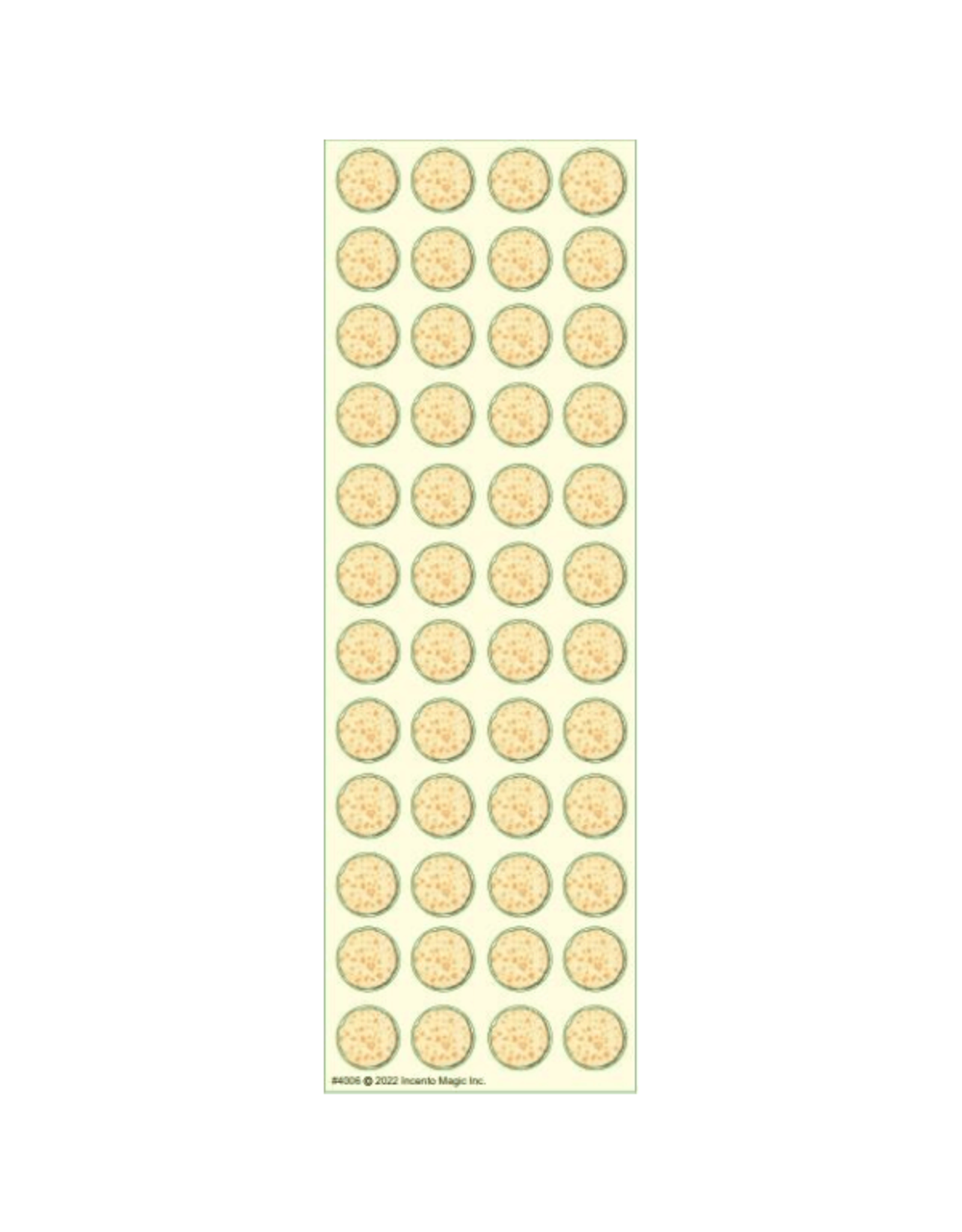 incento magic STICKERS MINI MATZAH 1/2" - 6 SHEETS
