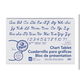CHART TABLET 24"x16" 1" ruling