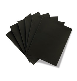 SUPER GLOSSY BOARD BLACK 8.5 X 11  Pkg/25 sheets