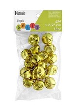 BELLS: JINGLE  1" GOLD 18 PACK
