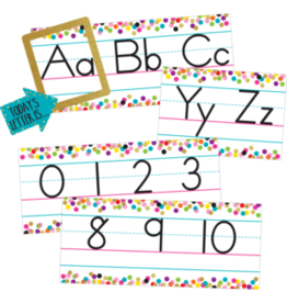 BULLETIN BOARD SET: CONFETTI ALPHABET LINE