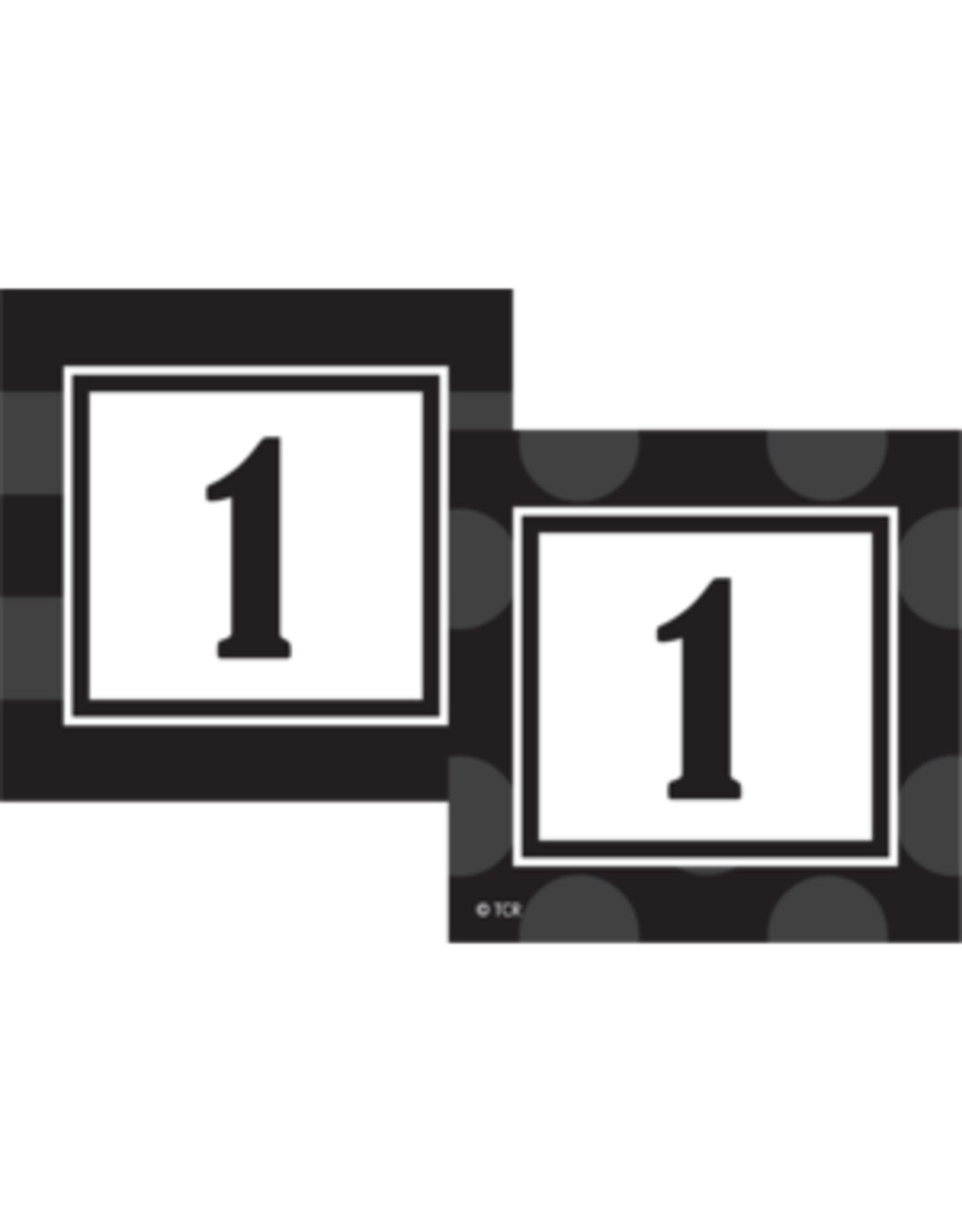 BLACK SASSY SOLID DOUBLE SIDED CALENDER CARDS