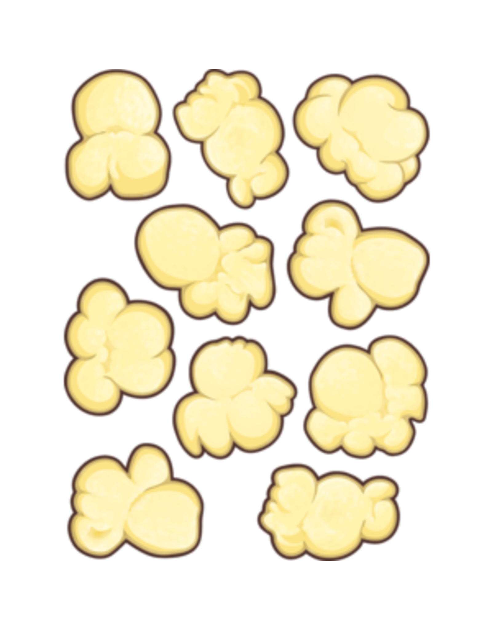 CUT-OUTS: POPCORN 6" 30 PACK