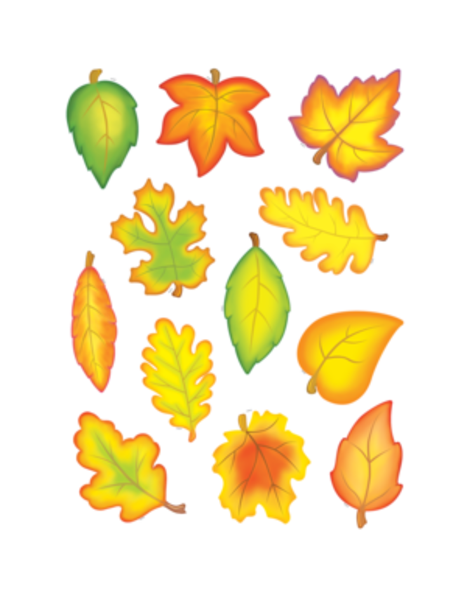 CUT OUTS: FALL LEAVES 6"  30 PACK