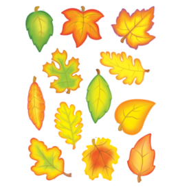 CUT OUTS: FALL LEAVES 6"  30 PACK