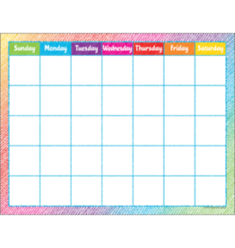 COLORFUL SCRIBBLE CALENDER 17"X22"