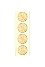 STICKERS -  MATZAH 1.75"  4 PER SHEET - 25 SHEETS